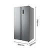 Midea refrigerator BCD-571WKPM (E) double-door household refrigerator large capacity air-cooled Midea 571 liter air-cooled frost-free