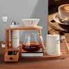 Mongdio hand-brewed coffee pot set hand-ground coffee machine hand-cranked coffee appliance storage bracket sharing pot solid wood storage bracket single