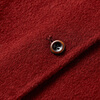 Xiangying cashmere + sheep wool hooded double-sided woolen coat for women 2025 winter new woolen red coat burgundy M 160/84A/95-110 catties