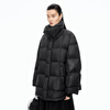 Jiangnan Buyi (JNBY) Heiqiao Xiaofang 25 New Winter Stand Collar Down Jacket Women's Seamless Tofu Block White Duck Down 5OAC1027A 001/Original Black XS
