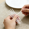 Jiamo disposable toothpick brush 300 pieces of dental floss plastic double-headed fish bone toothpick soft bristled tooth brush interdental brush