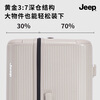 JEEP suitcase jeep pull rod box large capacity high-looking girl suitcase business trip checked box 26 inches mousse pink