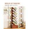 Simple tree-shaped small bookshelf storage rack floor-to-ceiling living room integrated wall cabinet home storage stand creative bookcase 14-layer pastoral oak color 34*20*158cm assembled