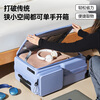Pepsi front-opening suitcase for women, 20-inch side-opening suitcase, expanded capacity, multifunctional trolley case, business trip password box, milk tea color, double-sided opening, quick-access expansion design, 20-inch, can board a plane for short distances of 1-4 days