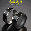 Temperature-sensitive ring automatically changes color for a male couple and a female Korean version of titanium steel to display temperature and personality, fashionable temperature-sensitive ring ring for men, trendy titanium steel, fashionable personality, cool and versatile finger, Korean version smart ring, silver, size 10 finger circumference 62.1mm