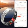 HKMW Xiaomi (Mi) same model 25 models of uric acid and blood lipid smart ring | Case blood sugar, blood pressure and cholesterol free black model charging compartment four items of blood lipids | uric acid | blood pressure | blood sugar | No. 8 (diameter 18, finger circumference 57)
