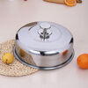 All-steel steamer pot with high lid and thickened stainless steel wok iron pot soup pot lid for household use 33 points 3 cm thickened all-steel lid all-steel button