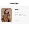 Qianbainian Sheep Wool & Cashmere Double-sided Wool Mid-Length Coat Women's Autumn and Winter High-Quality Lapel Waist Coat Camel L