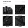Dingfengbaoluo fake two-piece plaid jacket men's autumn American loose casual retro top jacket XYL02 black L