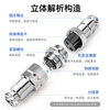 Huijun GX20 fixed aviation socket wire connector welding opening 20mm GX20-3 core butt type