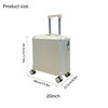 New boarding luggage, lightweight password box, small 20-inch mini travel suitcase, men's and women's boarding trolley case, classic black 20 inches