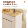 Yuanting solid wood entrance cabinet living room screen partition shoe cabinet home door new 2025 entry cabinet large capacity storage cabinet 120cm log + cream white right cabinet