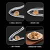 BOMANSI 304 stainless steel chestnut opener chestnut shelling artifact walnut clip shelling nut pliers cross sheller 304 multi-function opener (labor-saving shelling)
