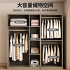 Fuyuanhui package installation wardrobe bedroom household flat door storage wardrobe simple large wardrobe 120CM three-door main cabinet