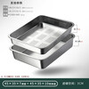 304 stainless steel square basin drain basket filter large mesh basin drain basket drain basin wash basin drip tray square box 45x35 double layer model (drainage 7cm + storage 10cm)