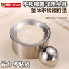 JPHZNB German 304 stainless steel dumpling wrapper household dumpling wrapper rolling ball round tool dumpling wrapper mold stainless steel wrapper 1 set free round ball non-stick skin