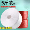Plastic packaging rope 5 catties packing strap nylon braided rope tie belt tear tape manufacturer red 2cm wide 5 catties weight * 1 roll