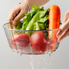 Meal General Vegetable Wash Basket Drain Basket Household Large Capacity Stainless Steel Sink Dish Basin Kitchen Fruit Basket Sink Drainage Net