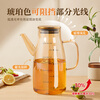 Double gun oil kettle kitchen special anti-leak spout without hanging oil bottle thickened high borosilicate glass jar sesame oil jar vinegar soy sauce seasoning kettle