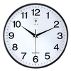 Polaris (POLARIS) clock wall clock living room home silent clock modern wall-mounted simple wall clock 2025 new quartz clock silent movement simple model - black 14 inches (diameter 35.5 cm)