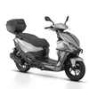 Qianjiang ACE150 fuel scooter commuter smart double disc brake ABS bumper + tail box matte silver gray 25 models