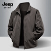JEEP SPIRIT Light Business Jacket 2025 Autumn New Wear-resistant Casual Versatile Stand Collar Jacket 8988 Dark Gray XL