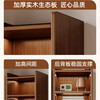 Humanity Chengjia solid wood bookshelf vertical floor-standing bookcase multi-layer storage rack with narrow slit in the corner to store small shelves and storage rack integrated six layers widening and deepening walnut color 50*30*166cm 15mm thickened solid wood ecological board
