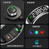 Huaqiangbei smart ring touch screen display heart rate pedometer sleep monitoring waterproof video page turning sports ring black No. 11 (inner diameter 20.8mm, finger circumference 65.4mm)