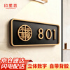 Yinchuanhui acrylic brand high-end creative waterproof self-adhesive peace and joy 18*7cm (number 0-9)
