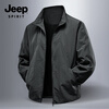JEEP SPIRIT Light Business Jacket 2025 Autumn New Wear-resistant Casual Versatile Stand Collar Jacket 8988 Dark Gray XL