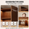 Humanity Chengjia solid wood bookshelf vertical floor-standing bookcase multi-layer storage rack with narrow slit in the corner to store small shelves and storage rack integrated six layers widening and deepening walnut color 50*30*166cm 15mm thickened solid wood ecological board