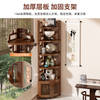 Tuojue Tea Rack Storage Rack New Chinese Style Corner Bogu Rack Tea Room Non-Solid Wood Tea Storage Rack Tea Table Side Tea Cabinet Brown丨Six-Layer Door Model No Specifications