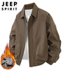 JEEP SPIRIT Jeep Jacket Men's Autumn and Winter American Work Jacket Men's Retro Lapel Men's Black Velvet 2XL