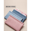 OIMG Large Capacity Women's 2025 New Cash Wallet Simple Coin Purse Lipstick Key Automatic Closing Storage Bag Dark Blue