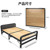 Jingdong Logistics Folding Sheet Single Bed Office Lunch Break Bed Camp Bed Hospital Home Accompanying Hard Board Bed Iron Bed Upgraded Thickened Solid Wood Reinforced 120cm