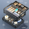 Four Seasons Muge kitchen basket cabinet drawer-type bowl basket double-layer aluminum alloy pull-out bowl and plate rack bowl and chopsticks storage cabinet 520 deep 650 cabinet widened ribs (full draw)
