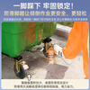 Big seaside cleaning truck, sanitation and cleaning truck, four-wheeled municipal property hand-pushed cleaning trolley, large outdoor garbage truck, 400L garbage truck, gray + covered + thickened + wheels