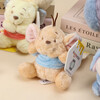 Disney genuine Winnie the Pooh, Piglet, Eeyore and Bean plush pendant, backpack pendant, keychain pendant, 10cm Disney Piglet, cute sticker pendant, genuine authorization + anti-counterfeiting label