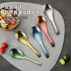 Lingkong Pure Titanium Spoon Home Portable Ice Flower Design (16cm Pack of Two) Large Phoenix Feather Spoon - Colorful Limited Edition