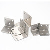 Bingyu stainless steel right angle code L-shaped connector angle iron bracket (with screws) straight side 4 holes 30*38*1.2mm thick 10 pieces/pack BYT-492