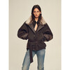 Fu Zhien CHIC PARKA modern traveler detachable toca fur collar fur goose down parka jacket