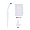 Japanese toilet brush, disposable toilet brush, disposable toilet brush with no dead ends, self-contained cleaner, dolphin style + 12 replacement heads + hook