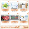 Rongsheng double-purified 517L French multi-door refrigerator ultra-thin zero-embedded first-class energy efficiency air-cooled frost-free large-capacity active sterilization white BCD-517WD2MPQLA national subsidy