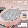 Yottoy's new four-wheel abdominal fitness wheel automatically rebounds to enlarge and widen abdominal muscles to strengthen the abdomen and fat-burning artifact fitness equipment Sky Blue