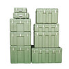 Huiyunxing rotational molding box camping army green multi-functional turnover box rotational molding box storage box equipment equipment box sealed transfer box optional lining EVA_pearl cotton_anti-resistant sponge