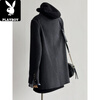 Playboy (PLAYBOY) sense woolen coat for women autumn and winter 2025 new style short suit woolen coat small temperament carbon gray S. (105-115 pounds)