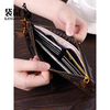Kangaroo (KANGAROO) brand luxury 2025 new women's long wallet women's zipper wallet multi-card slot light luxury clutch mobile phone Presbyopia