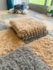 Cake Velvet Spliced Floor Mat Bedroom Full Floor Thick Puzzle Carpet Living Room Balcony Bay Window Mat Can Be Cut and Machine Washed White Environmentally Friendly Carpet 31cmx31cmx1.0cm (pack of 12 pieces) The store manager recommends thick and long pile