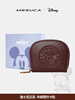 Co-branded card bag ID storage bag for women 2025 new cute cartoon retro coin purse gift box brown Minnie gift box Disney genuine