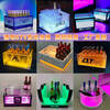 Fantasy Bar Luminous Ice Bucket Acrylic Beer Bucket Nightclub Charging Luminous Beer Basket Cocktail Champagne Bucket Small Waist Ice Bucket